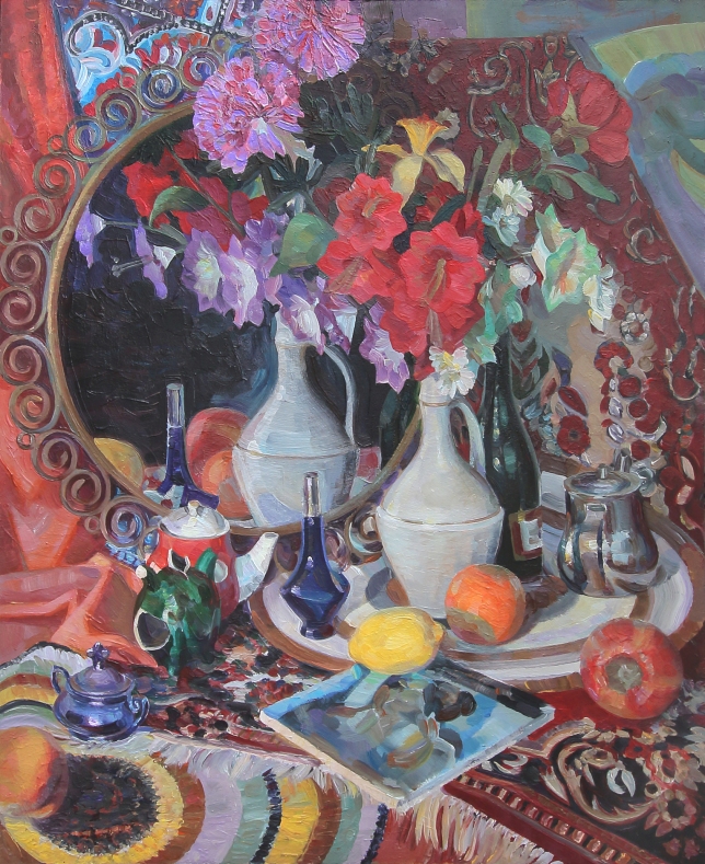 Painting for sale online - Still life with a carpet