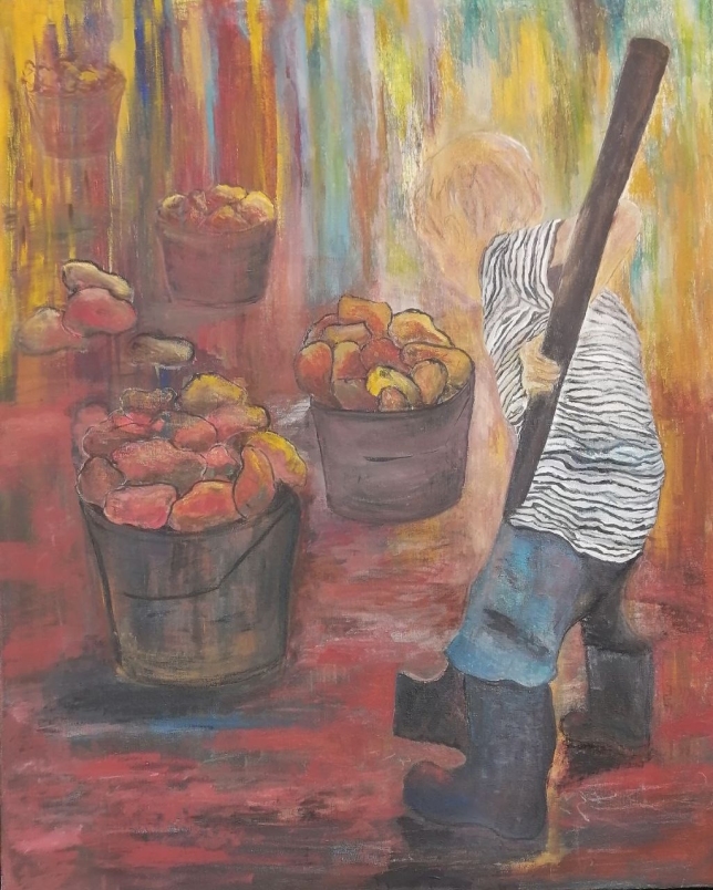 Painting for sale online - VanGogh's Potatoes