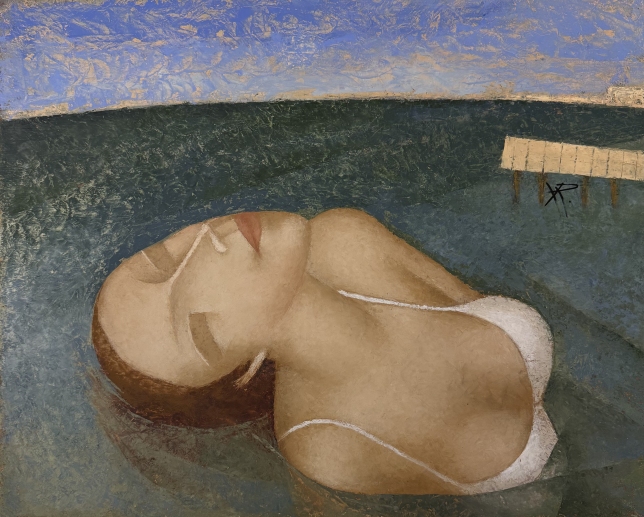 Painting for sale online - Evening swim