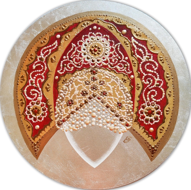 Painting for sale online - KOKOSHNIK. XVIII-XIX Kostroma province