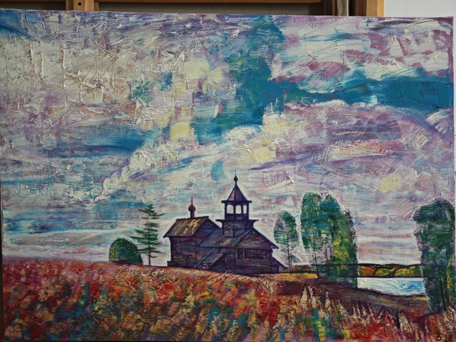 Painting for sale online - Chapel under the sky