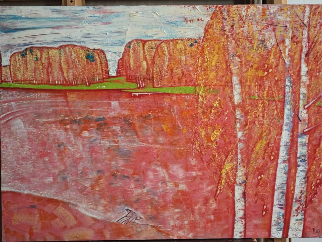 Painting for sale online - Birches