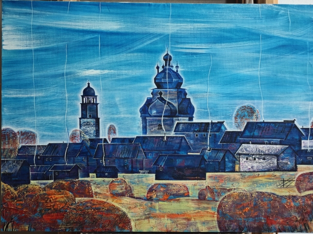 Painting for sale online - Northern village