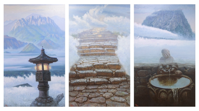 Painting for sale online - Triptych 