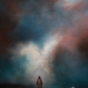 Painting for sale online - Sacred Horizonts. The Celestial Satin series