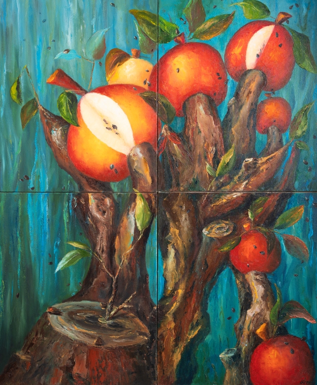 Painting for sale online - Apples should be eaten with the seeds