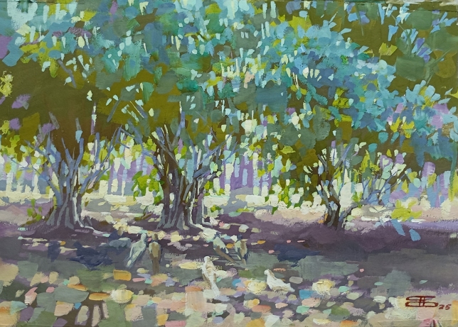 Painting for sale online - Sunbeams