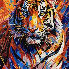 Painting for sale online - Bright Tiger