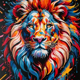 Painting for sale online - Bright Lion