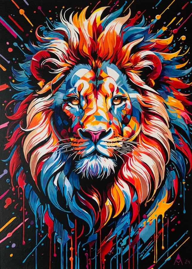 Painting for sale online - Bright Lion