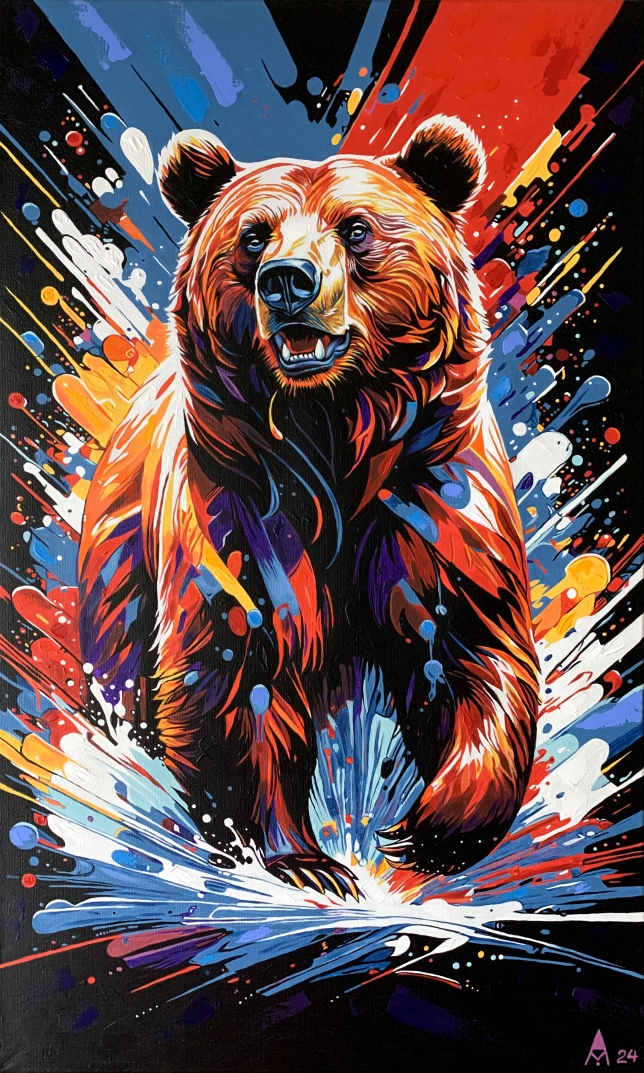 Painting for sale online - Bright Bear
