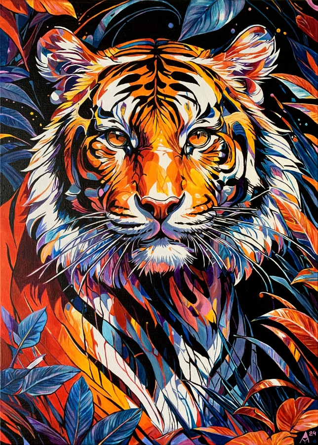 Painting for sale online - Bright Amur Tiger