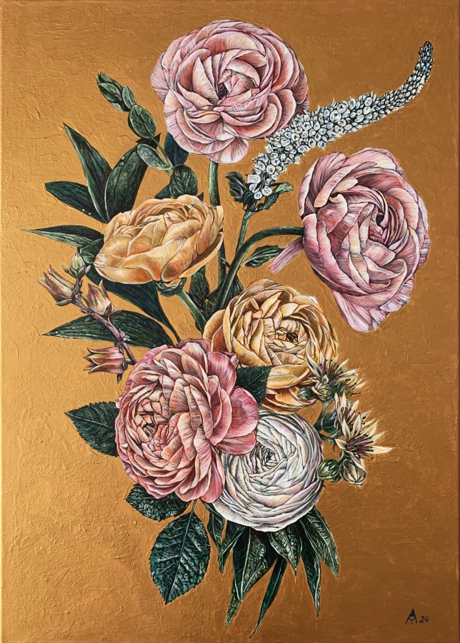 Painting for sale online - Delicate Flowers
