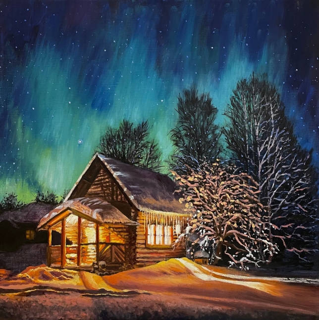 Painting for sale online - Northern Lights.
