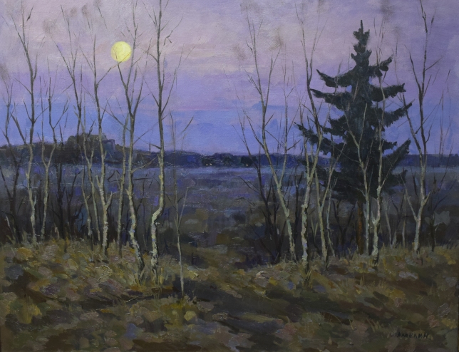 Painting for sale online - November. Twilight