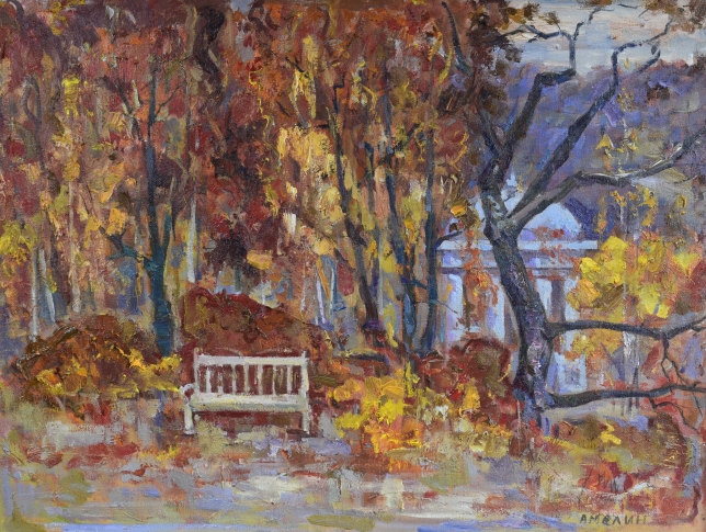 Painting for sale online - Autumn in the park