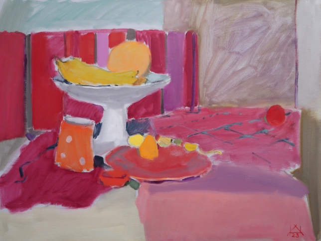 Painting for sale online - Still Life in Search of Red