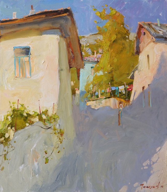 Painting for sale online - Evening of the old town