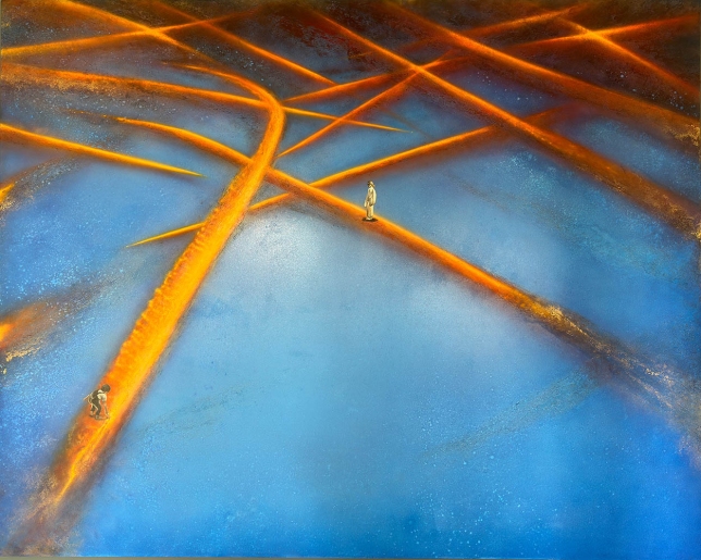 Painting for sale online - Torsion Geometry of the Present