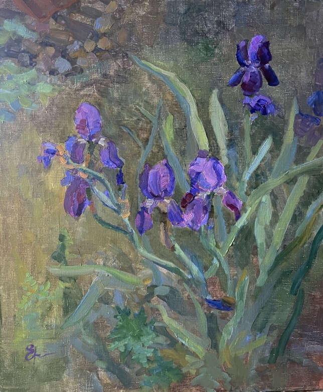 Painting for sale online - Mysterious Irises