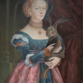 Painting for sale online - Lady with a hare