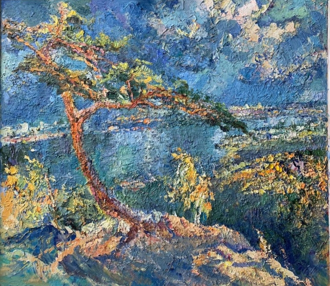 Painting for sale online - Thunderstorm over Krasnoyarsk