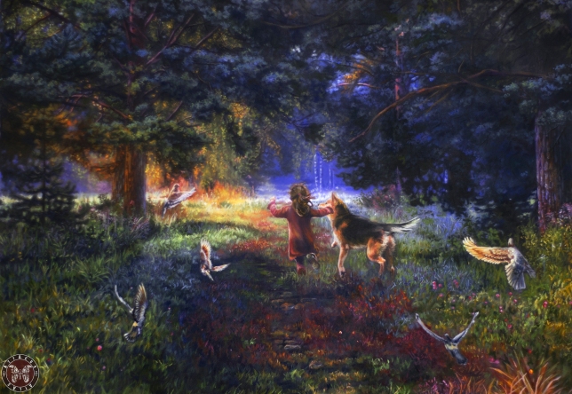 Painting for sale online - Childhood Happiness