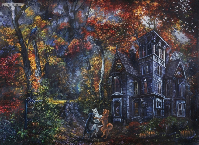 Painting for sale online - Dog Waltz