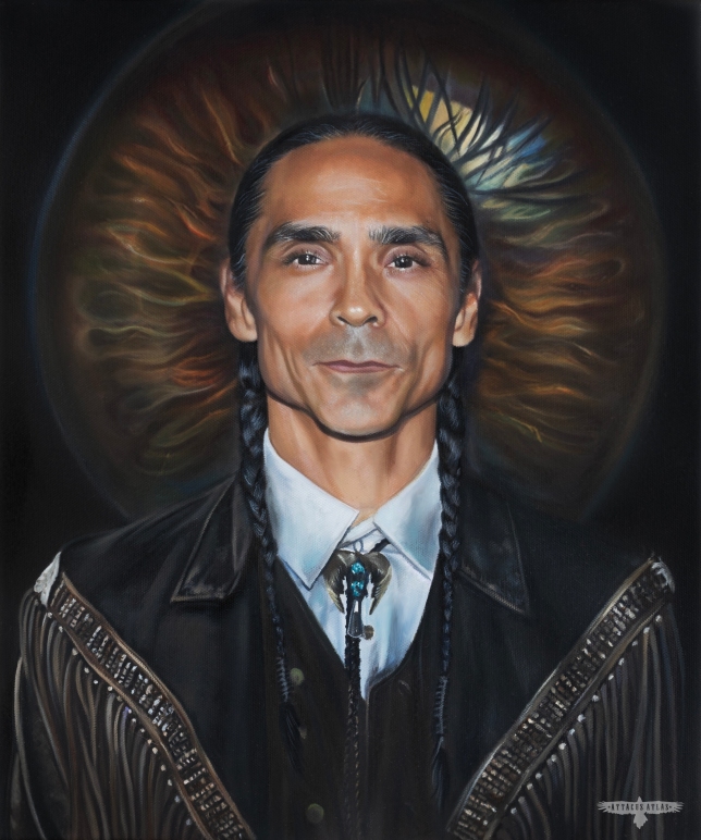 Painting for sale online - Zahn McClarnon