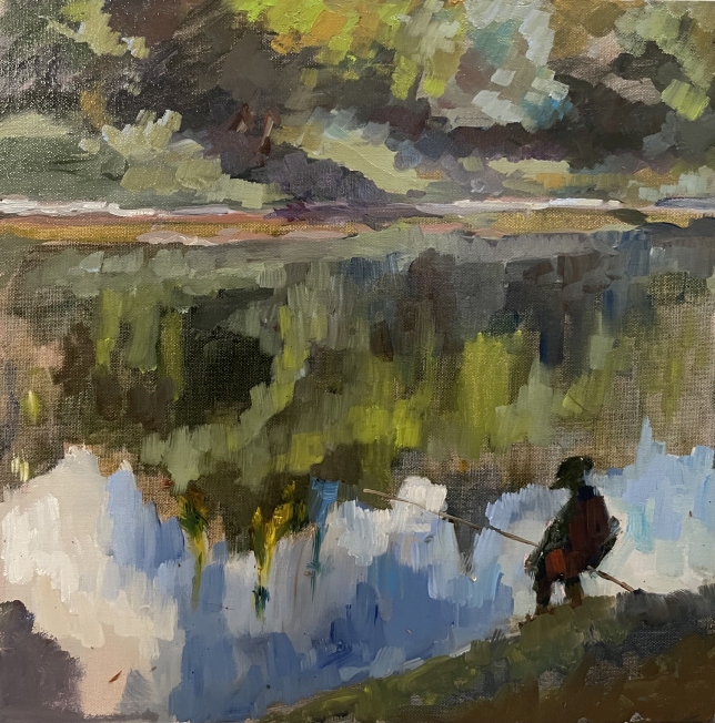 Painting for sale online - Fisherman