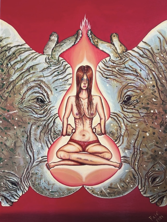 Painting for sale online - Woman of Fire