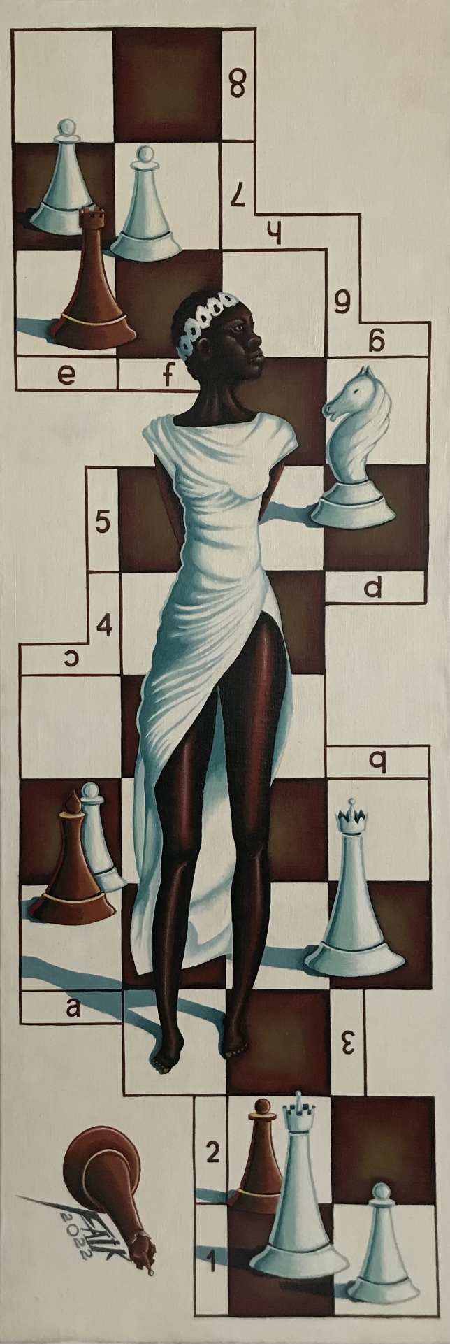 Painting for sale online - Black and White Game