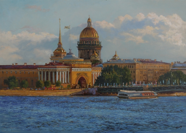 Painting for sale online - View of St Isaac's Cathedral