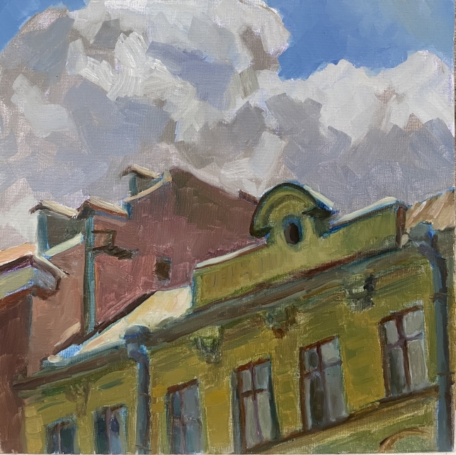 Painting for sale online - Windows of St.Petersburg