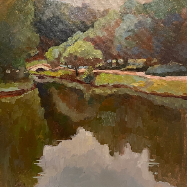 Painting for sale online - Hot day in Tsarytsyno park