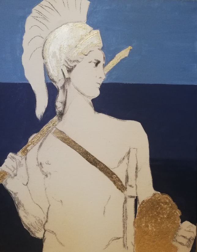 Painting for sale online - Jason left part of Triptich