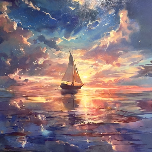 Painting for sale online - The eternal flight