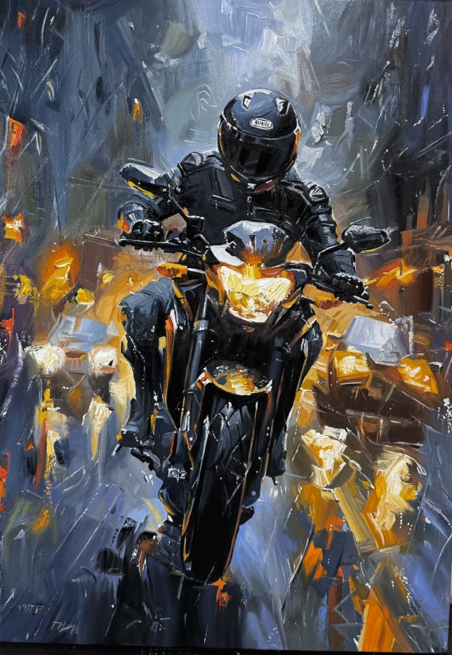 Painting for sale online - Headlights and Adrenaline