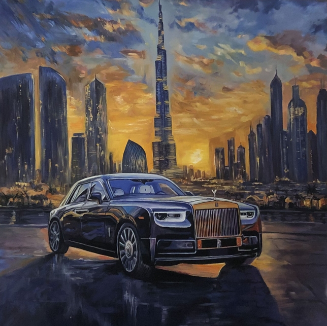 Painting for sale online - The city and the legend