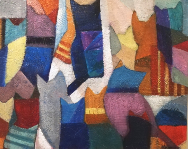 Painting for sale online - Cats, cats, cats