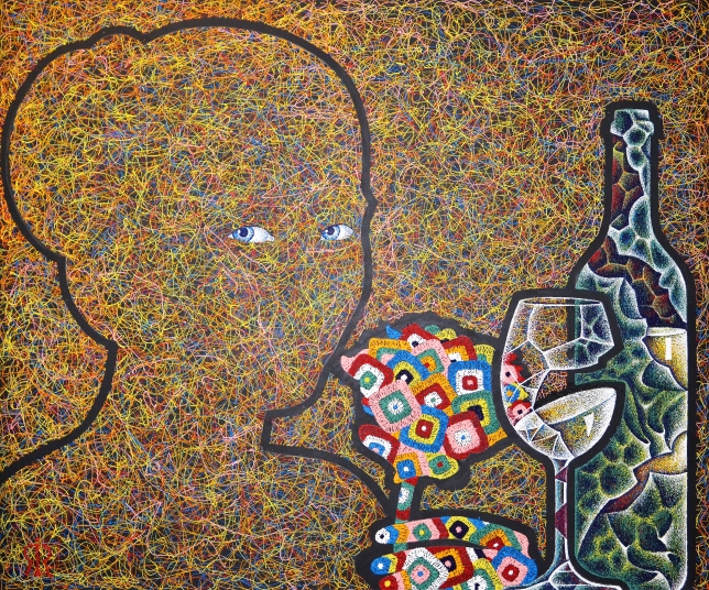 Painting for sale online - Diptych. The Intoxicating Scent of Rose