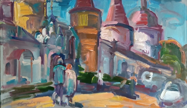 Painting for sale online - Series Passion for the Borisoglebsky Monastery. Frozen Dream