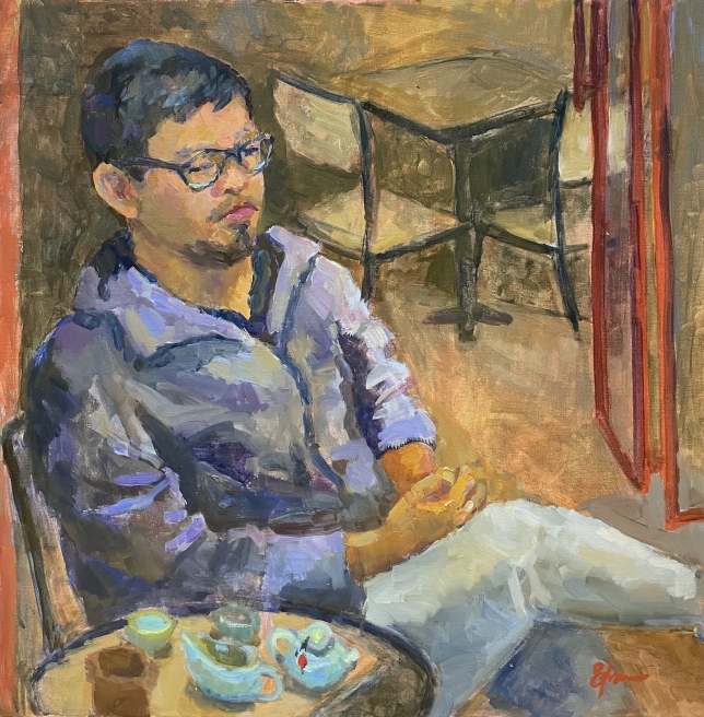 Painting for sale online - Mr. Hieu Tran - Tea House Owner
