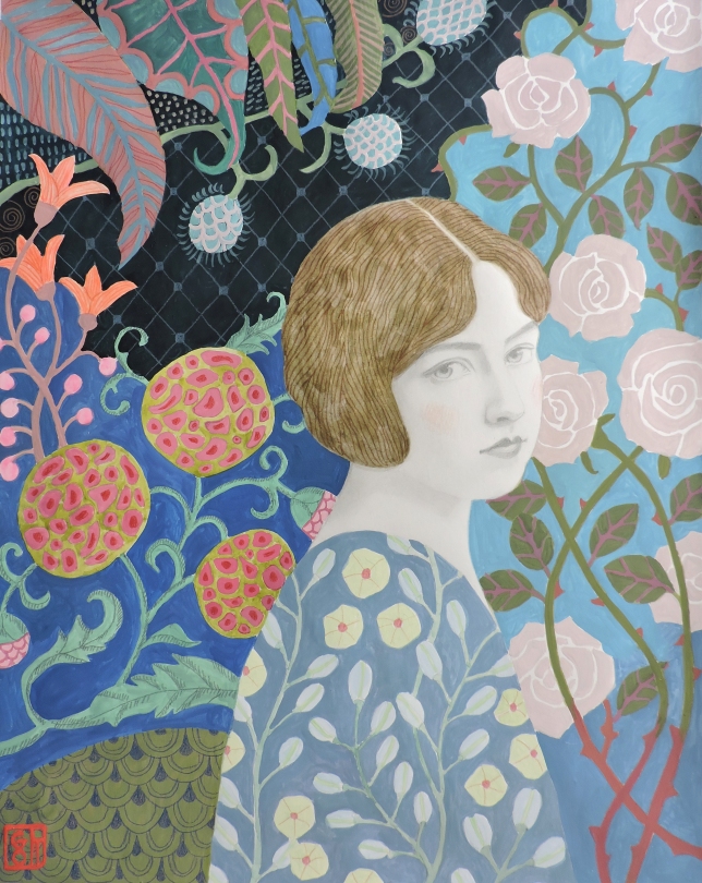 Painting for sale online - Entwining Rose