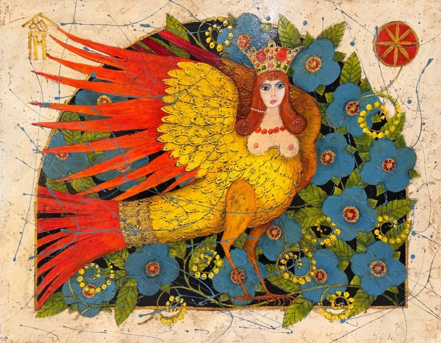 Painting for sale online - Golden Sirin