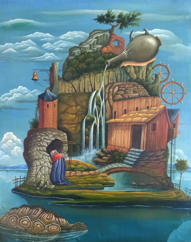 Painting for sale online - Turtle Island