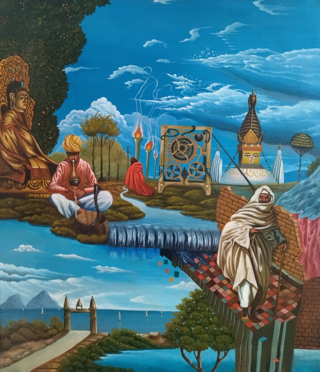 Painting for sale online - Pilgrim