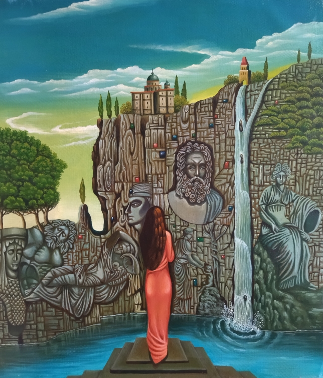 Painting for sale online - Rock of Titans