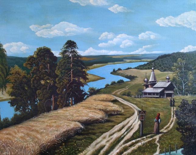 Painting for sale online - At a prayer service