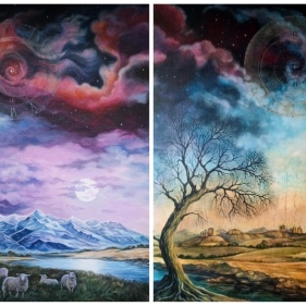 Painting for sale online - Earth Time 